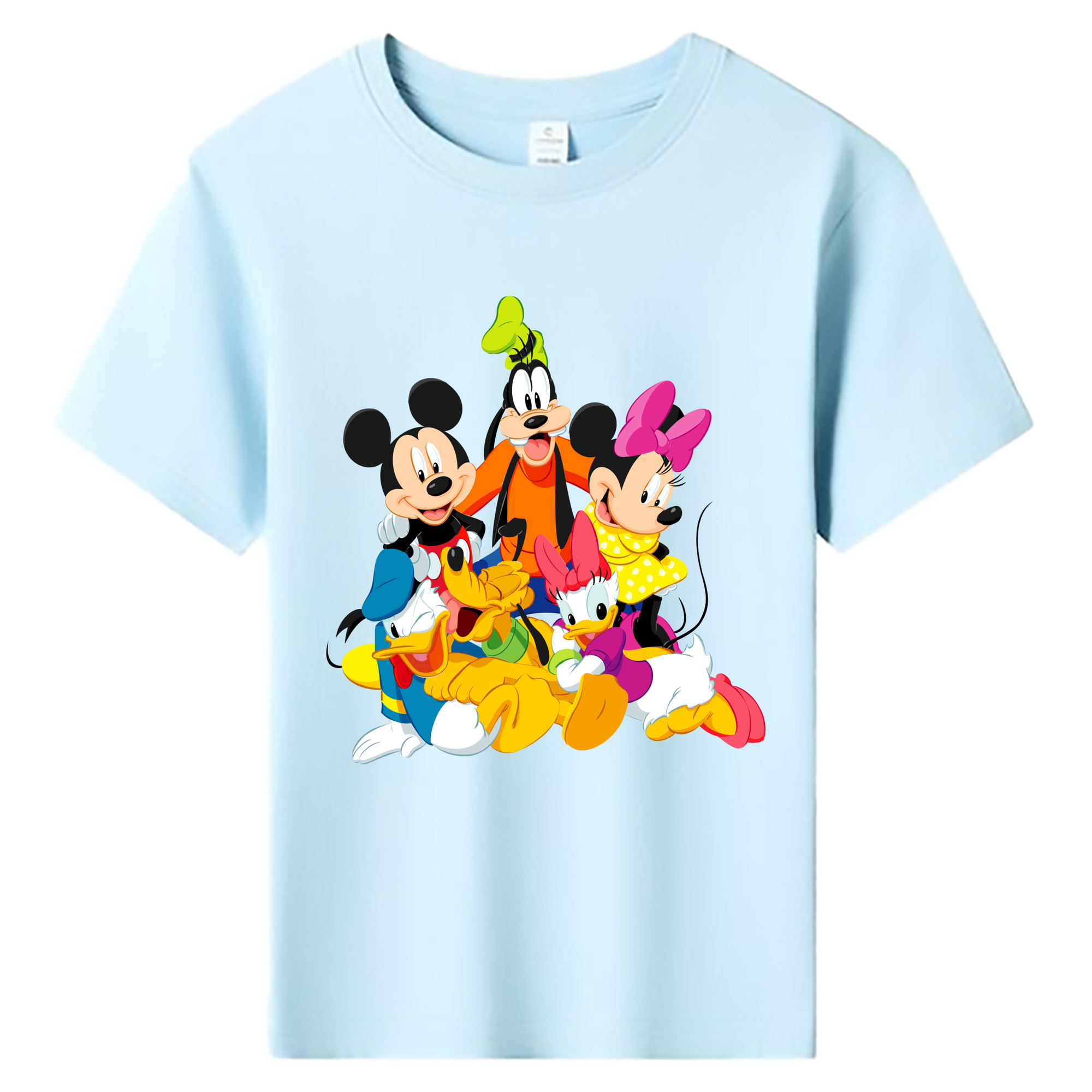 ミッキーマウス Mickey Mouse 綿100％キッズTシャツ（フロントプリント）